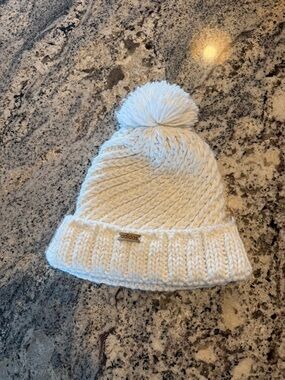 adidas Cream Knit Pom Pom Beanie